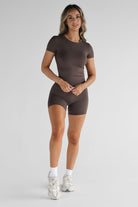 SCULPT Bike Shorts - Dark Chocolate SHIPPING FROM 23/08 - 25/08 - LEELO ACTIVE