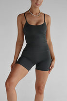 SCULPT Bike Shorts - Deep Forrest - LEELO ACTIVE