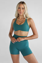 SCULPT Bike Shorts - Emerald - LEELO ACTIVE