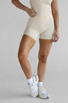 SCULPT Bike Shorts - French Vanilla (AVAILABLE 13/08) - LEELO ACTIVE