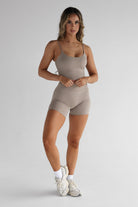 SCULPT Bike Shorts - Latte SHIPPING FROM 3/11 - LEELO ACTIVE