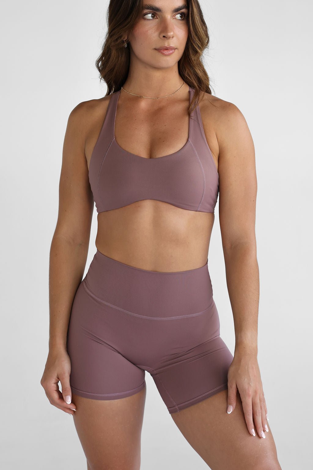 SCULPT Bike Shorts - Mauve - LEELO ACTIVE