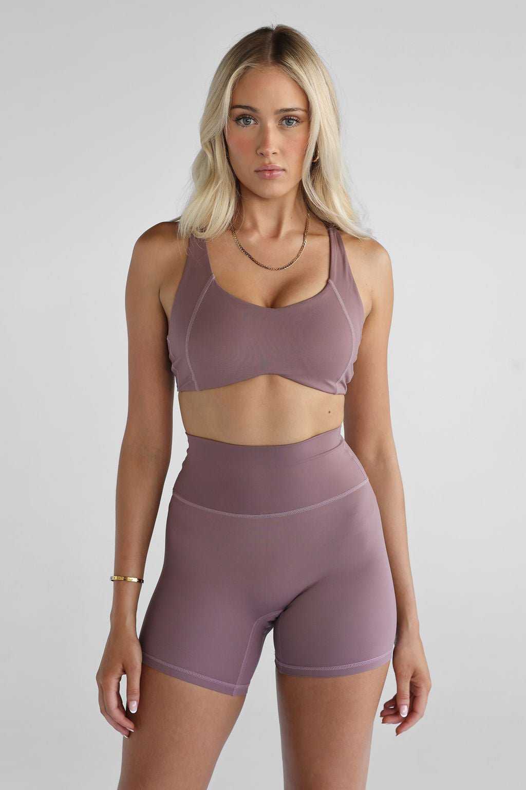 SCULPT Bike Shorts - Mauve - LEELO ACTIVE