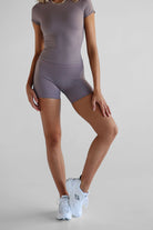 SCULPT Bike Shorts - Purple Taupe - LEELO ACTIVE