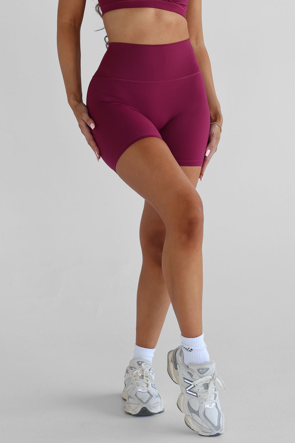 SCULPT Bike Shorts - Sangria - LEELO ACTIVE