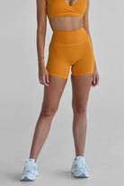 SCULPT Bike Shorts - Tangerine - LEELO ACTIVE