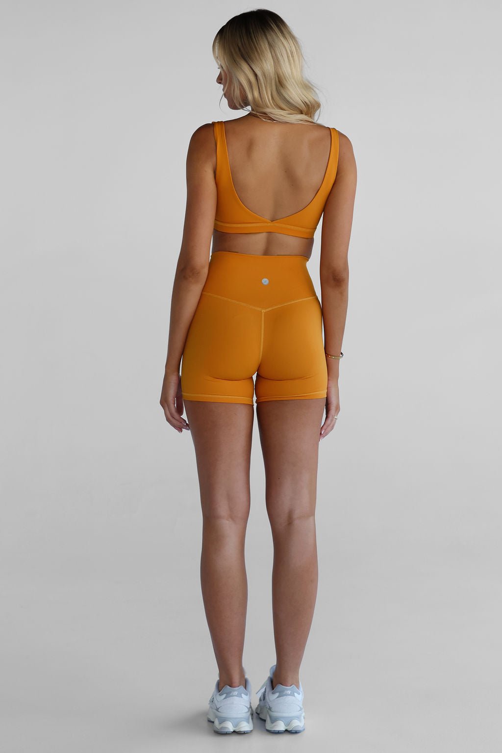 SCULPT Bike Shorts - Tangerine - LEELO ACTIVE