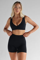 SCULPT Crop - Black - LEELO ACTIVE