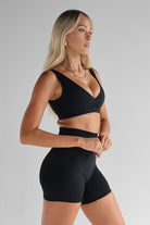 SCULPT Crop - Black - LEELO ACTIVE