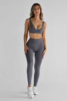 SCULPT Crop - Charcoal - LEELO ACTIVE