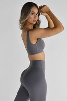 SCULPT Crop - Charcoal - LEELO ACTIVE