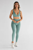 SCULPT Crop - Sage SHIPPING FROM 3/11 - LEELO ACTIVE