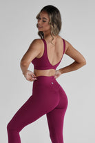 SCULPT Crop - Sangria - LEELO ACTIVE