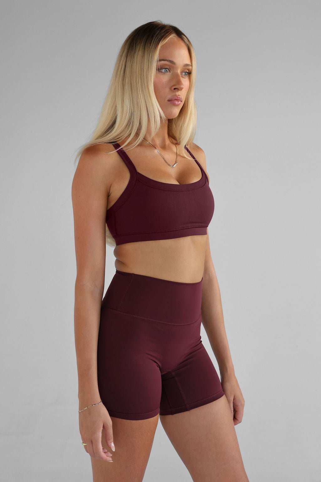 SCULPT Cross Back Crop - Cherry Cola SHIPPING FROM 12/02 - LEELO ACTIVE