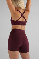 SCULPT Cross Back Crop - Cherry Cola SHIPPING FROM 12/02 - LEELO ACTIVE