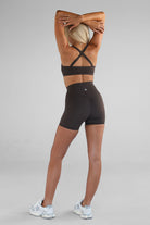 SCULPT Cross Back Crop - Dark Chocolate SHIPPING FROM 12/02 - LEELO ACTIVE