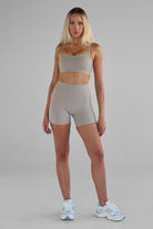 SCULPT Cross Back Crop - Latte SHIPPING FROM 12/02 - LEELO ACTIVE