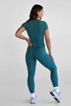 SCULPT Fitted Tee - Emerald - LEELO ACTIVE