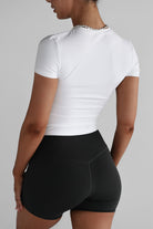 SCULPT Fitted Tee - White - LEELO ACTIVE