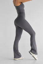 SCULPT Flare Leggings - Charcoal (SHIPPING FROM 9/6) - LEELO ACTIVE