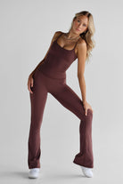 SCULPT Flare Leggings - Espresso - LEELO ACTIVE