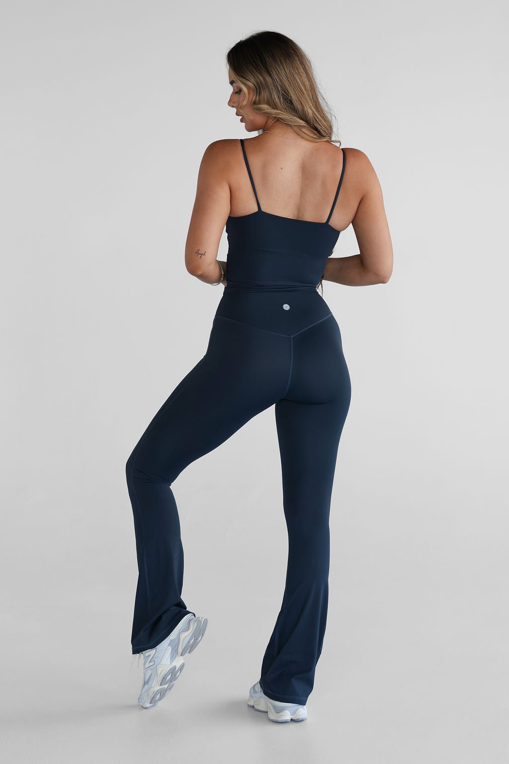SCULPT Flare Leggings - Navy, High Waisted, Squat Proof, 5 Star Rated