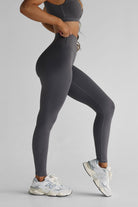 SCULPT Full Length Leggings - Charcoal (SHIPPING FROM 9/06) - LEELO ACTIVE