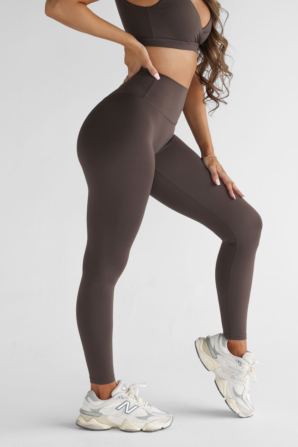 SCULPT Full Length Leggings - Dark Chocolate SHIPPING FROM 23/08 - 25/08 - LEELO ACTIVE