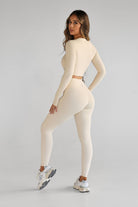 SCULPT Full Length Leggings - French Vanilla (AVAILABLE 13/08) - LEELO ACTIVE