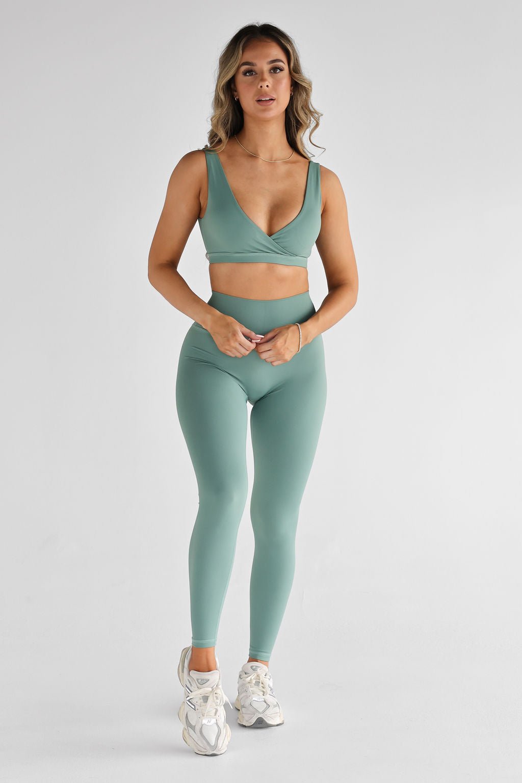 SCULPT Full Length Leggings - Sage SHIPPING FROM 3/11 - LEELO ACTIVE