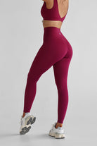 SCULPT Full Length Leggings - Sangria - LEELO ACTIVE