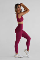 SCULPT Full Length Leggings - Sangria - LEELO ACTIVE