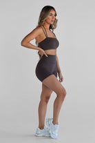 SCULPT Infinity Crop - Dark Chocolate - LEELO ACTIVE