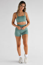 SCULPT Infinity Crop - Sage SHIPPING FROM 3/11 - LEELO ACTIVE