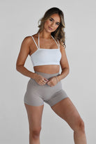 SCULPT Infinity Crop - White - LEELO ACTIVE