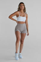 SCULPT Infinity Crop - White - LEELO ACTIVE