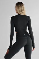 SCULPT Long Sleeve Crop - Deep Forrest - LEELO ACTIVE