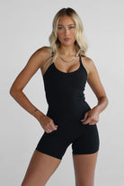 SCULPT Racer Back Tank - Black - LEELO ACTIVE