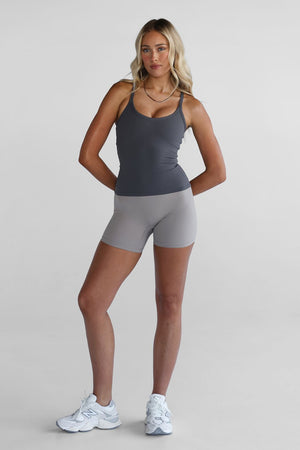 Activewear Review: Charcoal Graceful Racer Tank #1418 