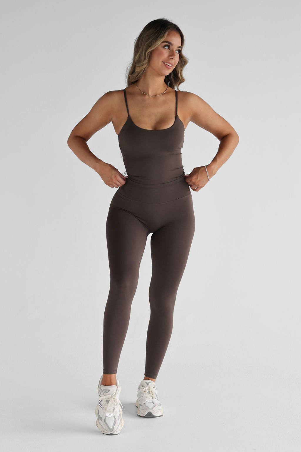 SCULPT Tank - Dark Chocolate SHIPPING FROM 23/08 - 25/08 - LEELO ACTIVE