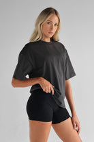 Signature Boyfriend Tee - Charcoal - LEELO ACTIVE