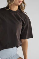 Signature Boyfriend Tee - Dark Chocolate - LEELO ACTIVE