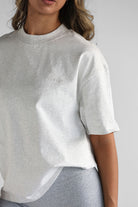 Signature Boyfriend Tee - Oatmeal - LEELO ACTIVE