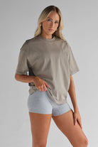 Signature Boyfriend Tee - Sand - LEELO ACTIVE