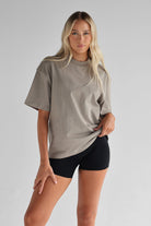 Signature Boyfriend Tee - Sand - LEELO ACTIVE