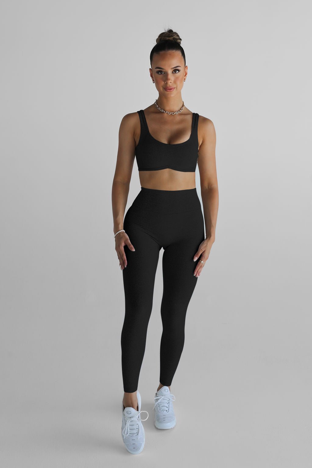 Black Workout Leggings Outfit Higher Waisted Women Pants 25 Inch Inseam  Leggings Sport Fitness Buttery Soft Gym Exercise For From Mucho, $23.28