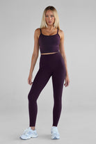 Signature Full Length Leggings - Plum SHIPPING FROM 12/02 - LEELO ACTIVE