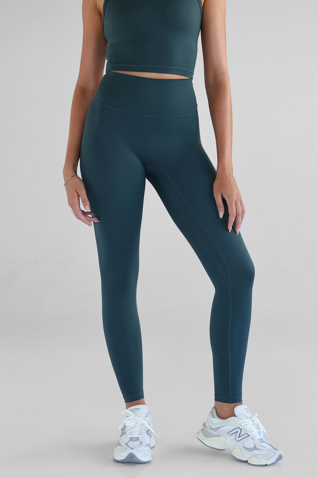 Signature Full Length Leggings - Teal SHIPPING FROM 12/02 - LEELO ACTIVE