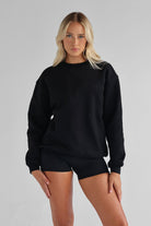 Signature Sweater - Black - LEELO ACTIVE