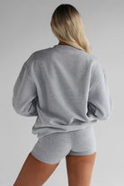 Signature Sweater - Heather Grey - LEELO ACTIVE